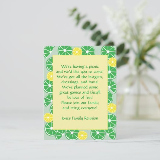 Einladung von Citrus Fun (Stehend Vorderseite)