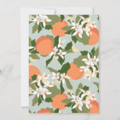 Einladung von Citrus und Mint Green Bridal Dusche (Rückseite)