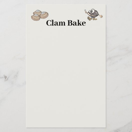Einladung von Clam Bake Flyer (Vorne)