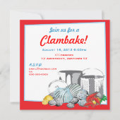 Einladung von Clambake (Vorderseite)