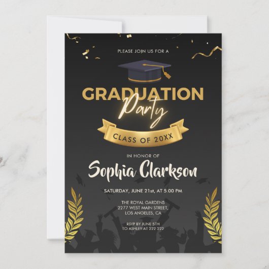 Einladung von Classy Abschluss (Vorderseite)