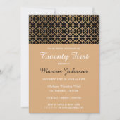 Einladung von Classy Gold zum Geburtstag (Vorderseite)