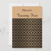 Einladung von Classy Gold zum Geburtstag (Rückseite)