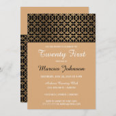 Einladung von Classy Gold zum Geburtstag (Vorne/Hinten)