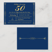 Einladung von Classy Gold zum Geburtstag (Vorne/Hinten)