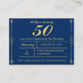 Einladung von Classy Gold zum Geburtstag (Vorderseite)