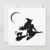 Einladung von Classy Hexe Halloween-Party (Vorderseite)