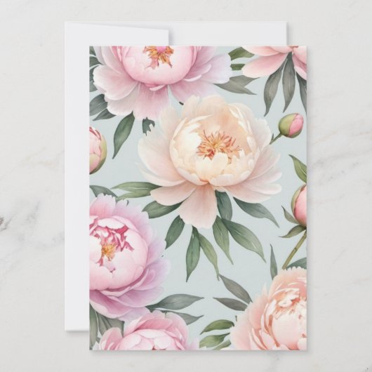 Einladung von Classy Peony (Rückseite)