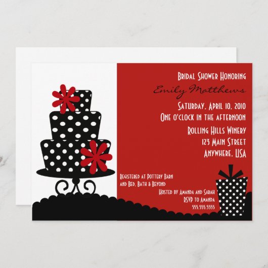 Einladung von Classy Red & Black (Vorne/Hinten)