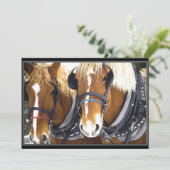 Einladung von Clydesdale (Stehend Vorderseite)