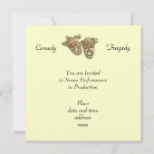 Einladung von Comedy und Tragedy (Vorderseite)