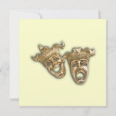 Einladung von Comedy und Tragedy (Rückseite)