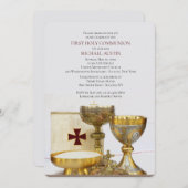 Einladung von Communion Chalice (Vorne/Hinten)