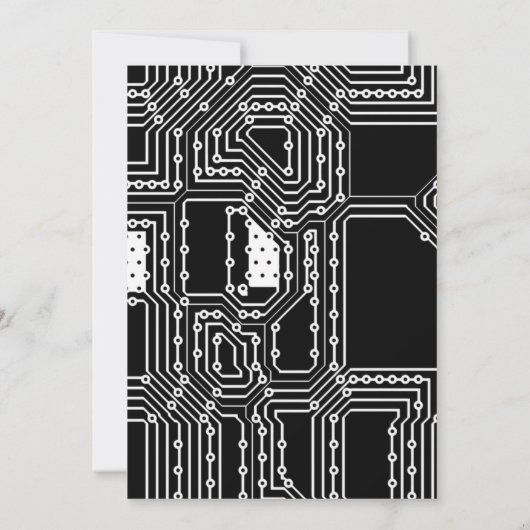 Einladung von Computer Geek Birthday Party (Rückseite)