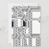 Einladung von Computer Geek Birthday Party (Rückseite)