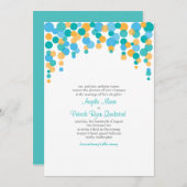 Einladung von Confetti (Vorne/Hinten)