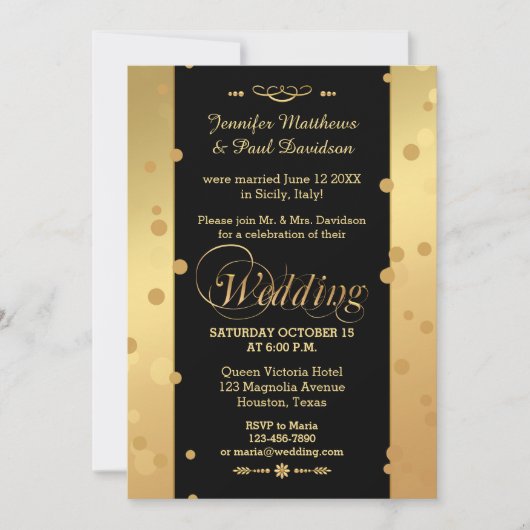 Einladung von Confetti Elope oder Post Wedding Par (Vorderseite)