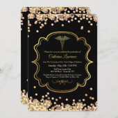 Einladung von Confetti Medical Abschluss (Vorne/Hinten)