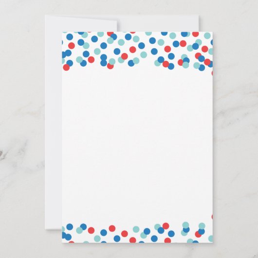 Einladung von Confetti Nautical Boys Babydusche (Rückseite)