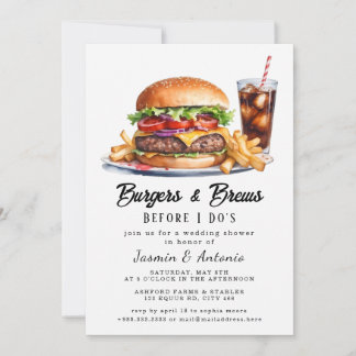 Einladung von coolen Juwelen und Burgern