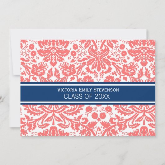 Einladung von Coral Blue zur benutzerdefinierten G (Vorderseite)