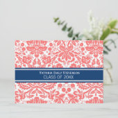 Einladung von Coral Blue zur benutzerdefinierten G (Stehend Vorderseite)