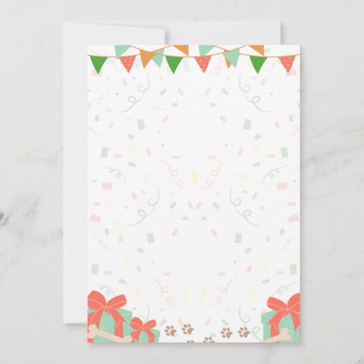 Einladung von Corgi Birthday (Rückseite)