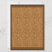 Einladung von Cork Board Abschluss (Rückseite)