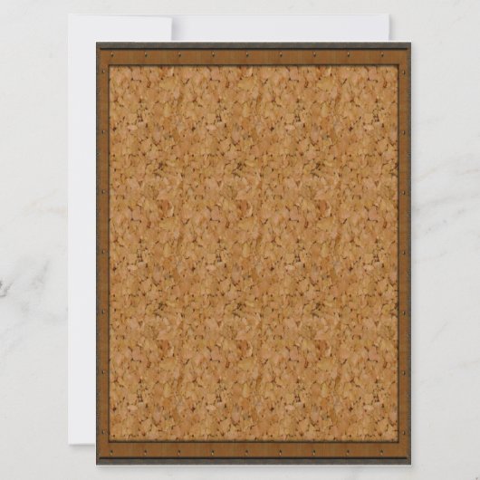 Einladung von Cork Board Abschluss (Rückseite)