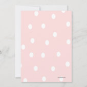 Einladung von Corset und Polka Dot Bridal Dusche (Rückseite)