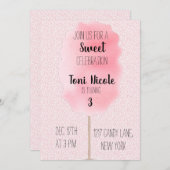 Einladung von Cotton Candy (Vorne/Hinten)