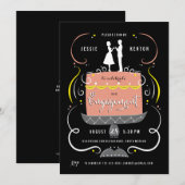 Einladung von Coupels Cake Topper (Vorne/Hinten)