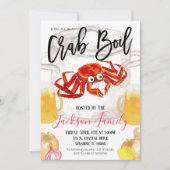 Einladung von Crab Boil (Vorderseite)
