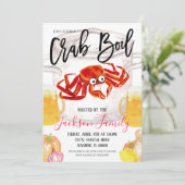 Einladung von Crab Boil (Stehend Vorderseite)