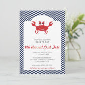 Einladung von Crab Boil Summer GRILLEN (Stehend Vorderseite)