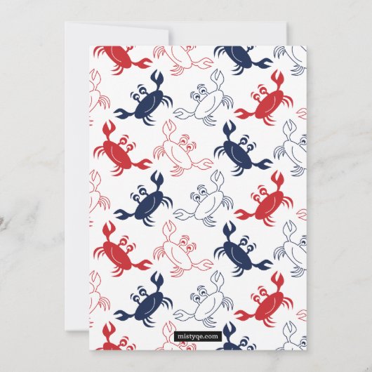 Einladung von Crab Boil Summer GRILLEN (Rückseite)