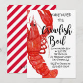 Einladung von Crawfish Boil (Vorne/Hinten)