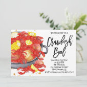 Einladung von Crawfish Boil (Stehend Vorderseite)
