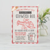 Einladung von Crawfish Boil (Stehend Vorderseite)