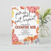 Einladung von Crawfish Boil (Stehend Vorderseite)