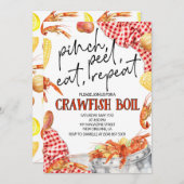 Einladung von Crawfish Boil (Vorne/Hinten)