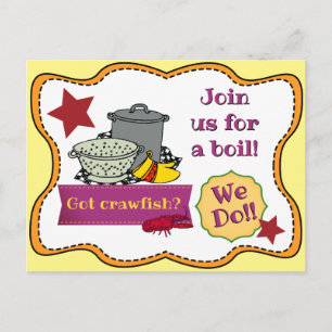 Einladung von Crawfish Boil