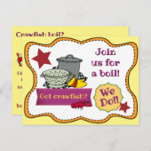 Einladung von Crawfish Boil (Vorne/Hinten)
