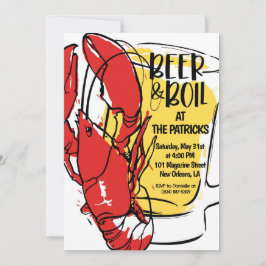 Einladung von Crawfish Boil