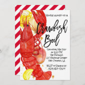 Einladung von Crawfish Boil (Vorne/Hinten)