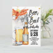 Einladung von Crawfish Boil (Stehend Vorderseite)