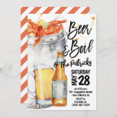 Einladung von Crawfish Boil (Vorne/Hinten)