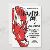 Einladung von Crawfish Boil (Vorderseite)