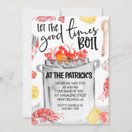 Einladung von Crawfish Boil