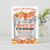 Einladung von Crawfish Boil (Stehend Vorderseite)